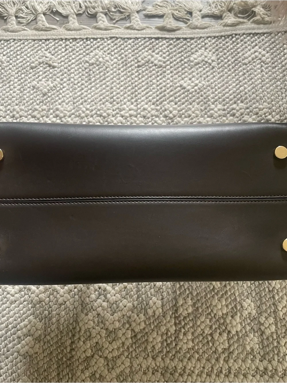 Dior Diorever Dark Brown Leather Top-Handle Crossbody Bag Silver-Tone Hardware